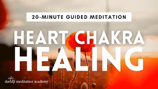 20 Minute Guided Meditation for Healing EMOTIONAL PAIN amp Your HEART CHAKRA  davidji [upl. by Ylellan]