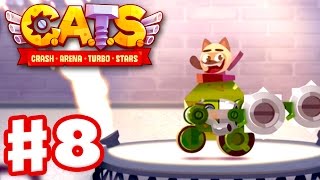 CATS Crash Arena Turbo Stars  Gameplay Walkthrough Part 8  Military Boulder with Blades iOS [upl. by Bardo]