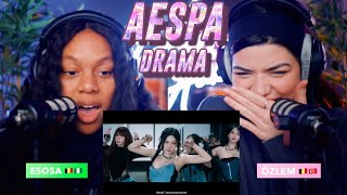 aespa 에스파 Drama MV reaction [upl. by Yates784]