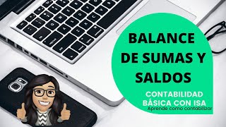 BALANCE DE SUMAS Y SALDOS CONTABILIDAD [upl. by Pufahl]