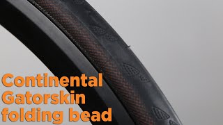 Continental Gatorskin 700c Road Tire Folding [upl. by Neetsyrk]