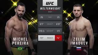 UFC  Michel Pereira vs Zelim Imadaev  Full Fight [upl. by Ezaria]