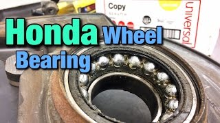 How To Replace A Honda Wheel Bearing [upl. by Eerahc]