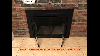 How To Install Fireplace Doors  Pleasant Hearth [upl. by Andromeda]