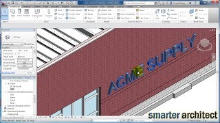 Revit Tutorials  Revit Architecture Creating Building Signage [upl. by Kosiur]