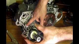 Installing the kickstart assembly on a Yamaha SR250 Exciter [upl. by Notreve184]