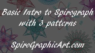 How To Spirograph A Basic Intro [upl. by Halimaj]