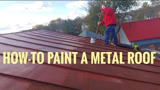 How to prep for painting a tin roof [upl. by Nimajeb]