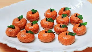 Orange shape Sanar borfiSandesh Sondesh Recipe [upl. by Atnauq]