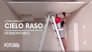 ¿Cómo instalar Cielo Raso desmontable [upl. by Niasuh]