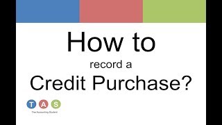 How to record a Credit Purchase [upl. by Aratehs]