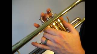 Learn to play F major scale on trumpet [upl. by Amekahs]