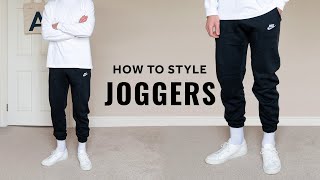 How To Style Joggers For Men [upl. by Tiedeman13]