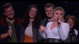 LeBaron Family Sings quotOne Day Morequot at Kelly Clarkson Concert [upl. by Bak699]