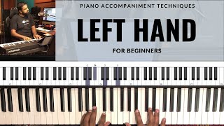 4 Left Hand Piano CHORD PATTERNS for Beginners [upl. by Lesna28]