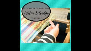 Lifeline selvedge technique  another way to weave neat edges [upl. by Erlandson]