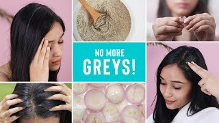 Grey Hair Too Early Easy Home Remedies To Fight Premature Greying [upl. by Zeiler137]