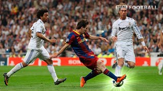 Lionel Messi vs Real Madrid Away UCL SemiFinal 201011 [upl. by Harmaning]