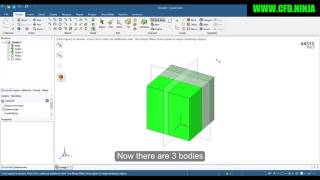 ✅ ANSYS SPACECLAIM  Split body  Basic Tutorial 2 [upl. by Pitzer922]