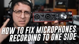 Microphone Only Recording Left Channel Solution FAQ Series [upl. by Alhsa]