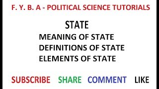 The State  Meaning Definition amp Elements [upl. by Ahsenyt]