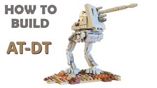 LEGO Star Wars ATDT Walker MOC  Building Instructions [upl. by Aidahs]