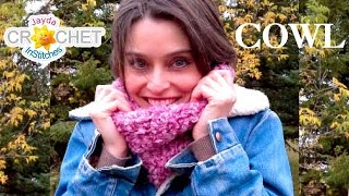 Bulky Yarn Cowl Easy Crochet Pattern amp Tutorial [upl. by Shulem304]