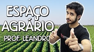 Espaço Agrário Sistemas agrícolas  Geografia  Prof Leandro Almeida [upl. by Alemahs]