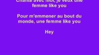 Une femme like you  Kmaro Letre Lyrics on screen [upl. by Faulkner]