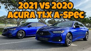 First Look AllNew 2021 Acura TLX ASpec amp 2020 Acura TLX ASpec Comparison Review [upl. by Suiratnod]