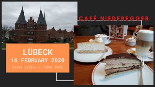 A rainy Sunday in Lübeck  Enjoy at Café Niederegger [upl. by Relly]