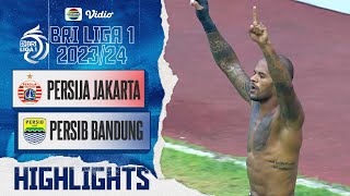 Highlights  Persija Jakarta VS Persib Bandung  BRI Liga 1 202324 [upl. by Lombardi]