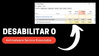 Como Desabilitar Antimalware Service Executable [upl. by Htebirol]