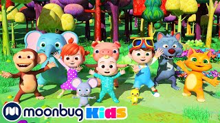 Animal Dance Song  Sing Along  CoComelon  Moonbug Literacy [upl. by Neelrahc6]