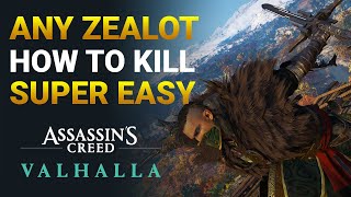 Assassins Creed Valhalla Kill ANY Zealot VERY EASILY Quick Guide [upl. by Rakia]