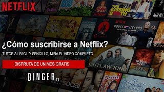 Como SUSCRIBIRSE a NETFLIX  Registrarse y Crear una Cuenta de Netflix [upl. by Nohsav]