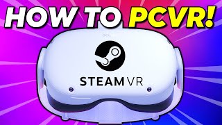 How to Play PCVR on Quest 2 Airlink Virtual Desktop amp Oculus link [upl. by Sapowith354]