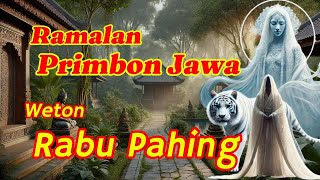 Ramalan Primbon Jawa Weton Rabu Pahing [upl. by Saxen]