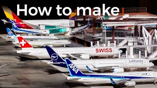 How to Build a model airport Terminal [upl. by Ladnek]