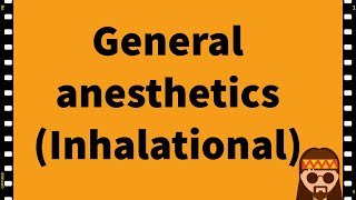 Pharmacology General Anesthetics Anesthesia CNS MADE EASY [upl. by Papke]