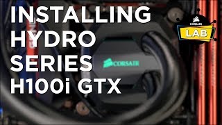 How To Install a CORSAIR Hydro Series H100i GTX or H100i v2 Liquid Cooler [upl. by Stormi]