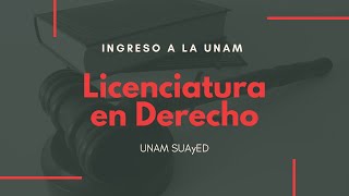 Licenciatura en Derecho UNAM Sistema SUAyED  Toda la información [upl. by Nathan]