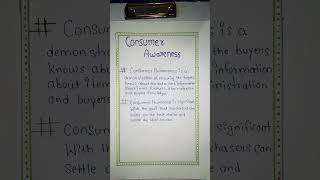 project on quotCONSUMER AWARENESSquot class 10 [upl. by Aimerej]