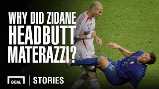 Why did Zidane headbutt Materazzi in the World Cup 2006 final [upl. by Undry]