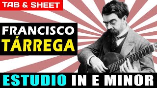 TABSheet Estudio in E Minor PDF  Guitar Pro  MIDI [upl. by Oicneserc559]