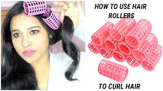 HOW TO USE HAIR ROLLER TO CURL HAIR AT HOME [upl. by Awram]