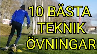 10 Övningar som ger dig BÄTTRE TEKNIK  Fotbollsträning [upl. by Assyral]