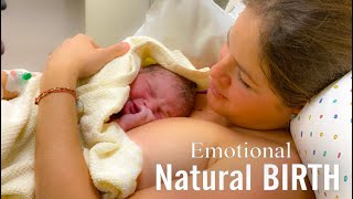 LABOR amp DELIVERY VLOG RAW AND REAL ►  Unmedicated and Emotional 1st Baby [upl. by Gaughan120]