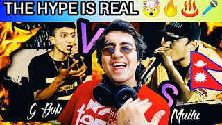 INDIAN RAPPER REACTS TO NEPALI HIPHOP ARTIST 🇮🇳🇳🇵❤️ANTF G Bob Vs Maila 🤯🔥🤯🔥♨️🇳🇵 TRENDING 🔥👽❤️ [upl. by Raquela]