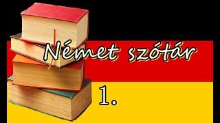 Német szótár 1 [upl. by Ladd]